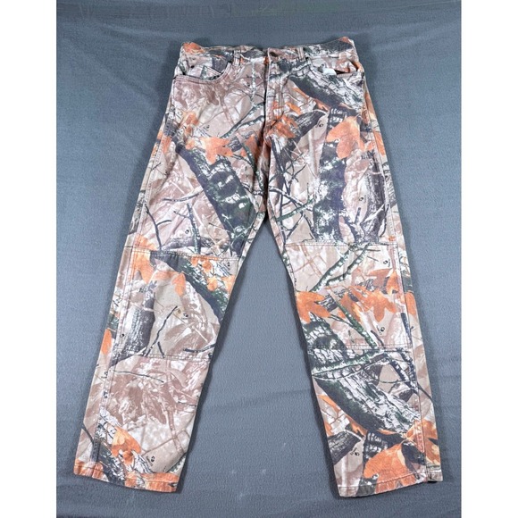 Wrangler Other - Wrangler Men's 36x34 Camo Jeans Realtree Style Hunting Pants 100% Cotton Denim